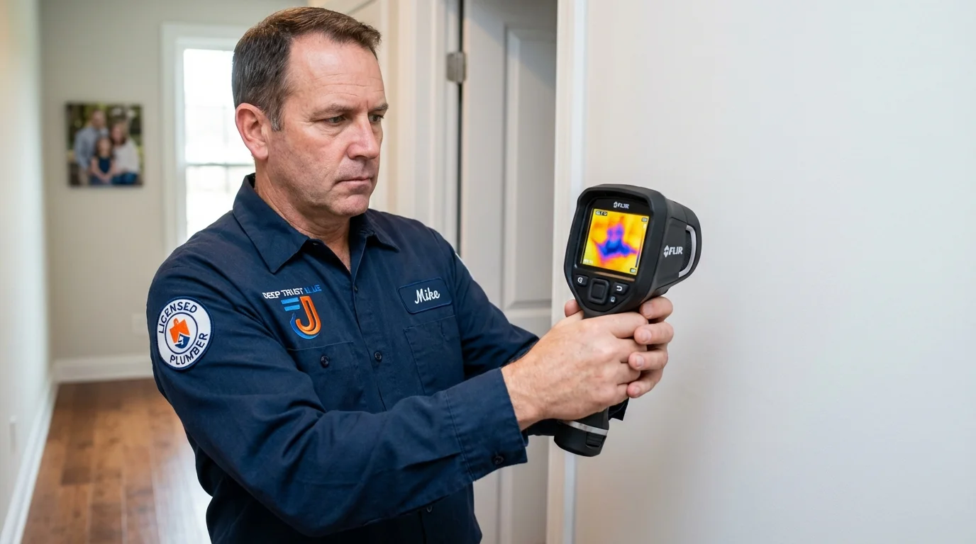Thermal imaging leak detection by Johns Plumbing LLC in Casselberry